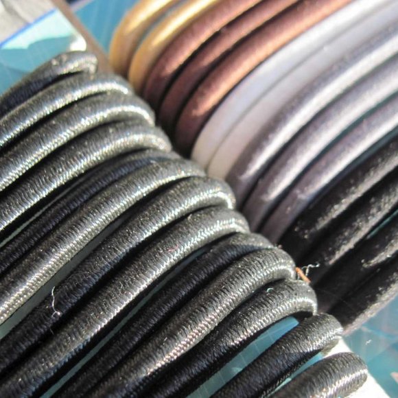 14 Goody Big Thick Fix Ouchless Hair Bands No Metal Elastic Ponytailers Java - Picture 2 of 16